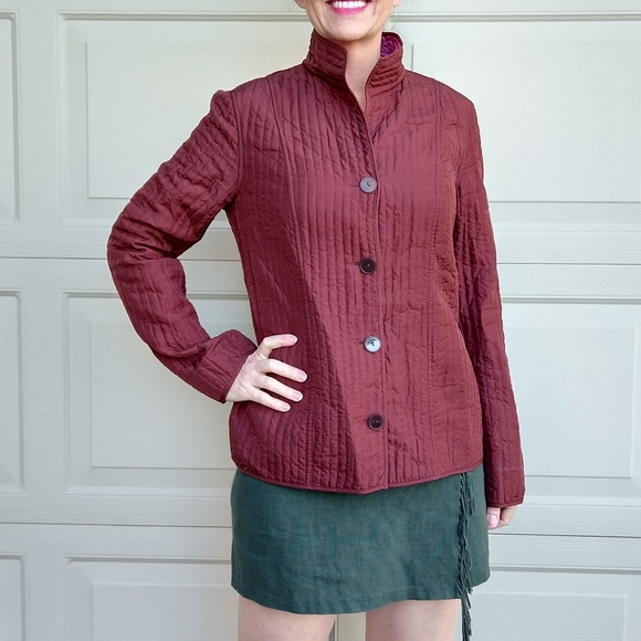 SIGRID OLSEN top and matching quilted jacket M - Picture 4 of 10